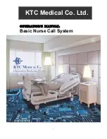 KTC Basic Nurse Call System Operator'S Manual preview