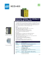 Предварительный просмотр 1 страницы KTI Networks KCD-400 Series Specification Sheet