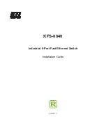 KTI Networks KFS-0840 Installation Manual preview