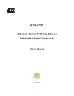 KTI Networks KFS-2621 User Manual preview