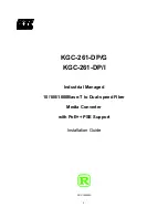 KTI Networks KGC-261-DP/G: KGC-261-DP/I Installation Manual предпросмотр