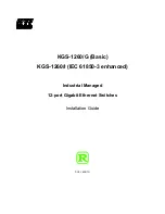 KTI Networks KGS-1260/G Installation Manual preview