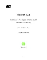 Preview for 1 page of KTI Networks KGS-510F Ver.D Installation Manual