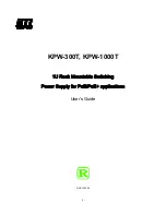 KTI Networks KPW-1000T User Manual предпросмотр