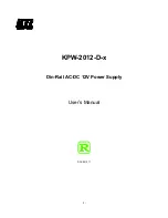 Предварительный просмотр 1 страницы KTI Networks KPW-2012-D User Manual