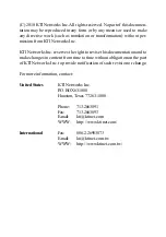 Preview for 2 page of KTI Networks KS-105F-B Series Installation Manual