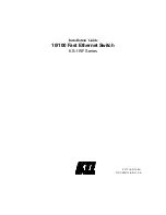 Preview for 1 page of KTI Networks KS-115F Series Installation Manual