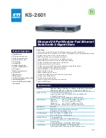 KTI Networks KS-2601 Specification Sheet preview