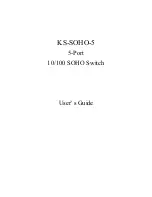 KTI Networks KS-SOHO-5 User Manual preview