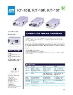 Предварительный просмотр 1 страницы KTI Networks KT-10B Specification Sheet