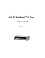 Preview for 1 page of KTI Networks KVB-311 User Manual