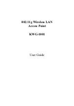 KTI Networks KWG-1001 User Manual preview
