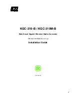 KTI KGC-310-B Installation Manual предпросмотр