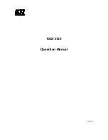 Предварительный просмотр 1 страницы KTI KGS-3120 Operation Manual