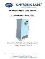 Предварительный просмотр 1 страницы KTL FM DUMMY LOAD DL-10K-FM Installation Instructions Manual