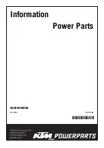 Preview for 1 page of KTM Power Parts 60005099300 Information