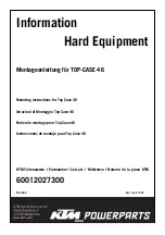 KTM Power Parts 60012027300 Mounting Instructions preview