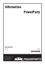 KTM Power Parts 60312913044 Information preview