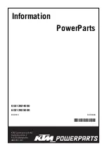 Preview for 1 page of KTM Power Parts 60312924000 Information