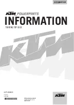 Preview for 1 page of KTM Power Parts 60712929000 Information