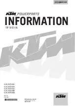 Preview for 1 page of KTM Power Parts 6201292700004 Manual