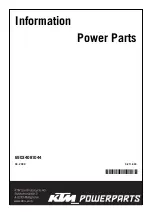 Preview for 1 page of KTM Power Parts 69034081044 Information