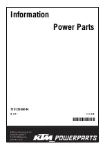 KTM Power Parts 72012955044 Manual preview