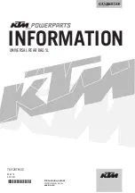 Preview for 1 page of KTM Power Parts 78112978100 Information