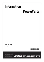 KTM Power Parts 90212968044 Quick Start Manual preview