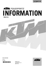 KTM Power Parts TANK BAG Information preview