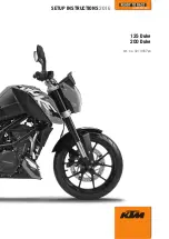 Предварительный просмотр 1 страницы KTM 125 Duke 2016 Setup Instructions