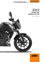 Preview for 1 page of KTM 125 DUKE EU Setup Instructions