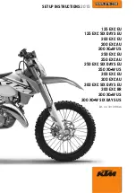 Предварительный просмотр 1 страницы KTM 125 EXC 2015 Setup Instructions