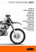 Предварительный просмотр 1 страницы KTM 125 EXC EU 2012 Setup Instructions