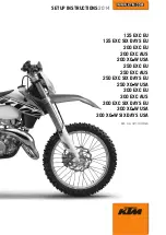 KTM 125 EXC EU 2014 Setup Instructions preview