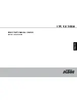 KTM 125 SX 2008 Spare Parts Manual preview