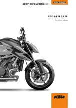 KTM 1290 Super Duke R Setup Instructions предпросмотр