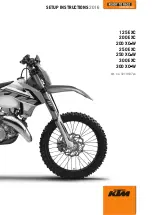 KTM 200 EXC 2016 Setup Instructions предпросмотр