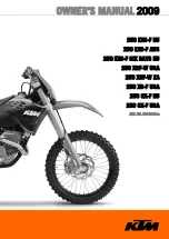 KTM 2009 250 EXC-F SIX DAYS Owenrs Manual preview