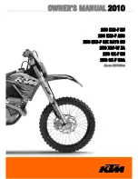 KTM 2010 250 EXC-F AUS Owner'S Manual preview