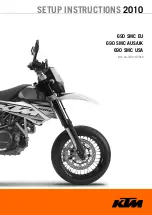 Предварительный просмотр 1 страницы KTM 2010 690 SMC EU Setup Instructions