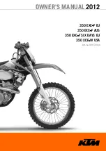 KTM 2012 350 EXC-F SIX DAYS Owner'S Manual preview