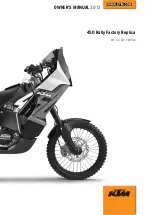 KTM 2013 450 Rally Factory Replica Owner'S Manual preview