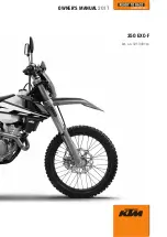 Предварительный просмотр 1 страницы KTM 350 EXC-F 2017 Owner'S Manual