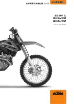 KTM 350 SX-F Cairoli replica Owner'S Manual preview