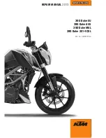 Preview for 1 page of KTM 390 Duke 2014 COL 2013 Repair Manual