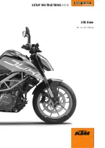 Preview for 1 page of KTM 390 Duke AR 2018 Setup Instructions