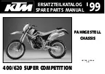 KTM 400 SUPER COMPETITION 1999 Spare Parts Manual preview