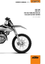 KTM 450 SX-F 2019 Owner'S Manual preview