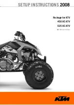 KTM 450 XC ATV 2008 Setup Instructions preview